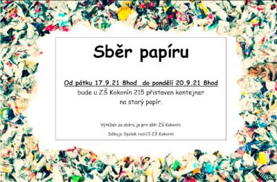 Sběr papíru Rychnovská 215 Sběr papíru Rychnovská 215