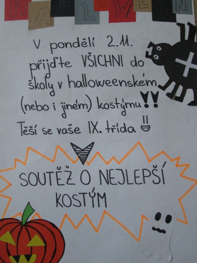 Halloween u nás ve škole